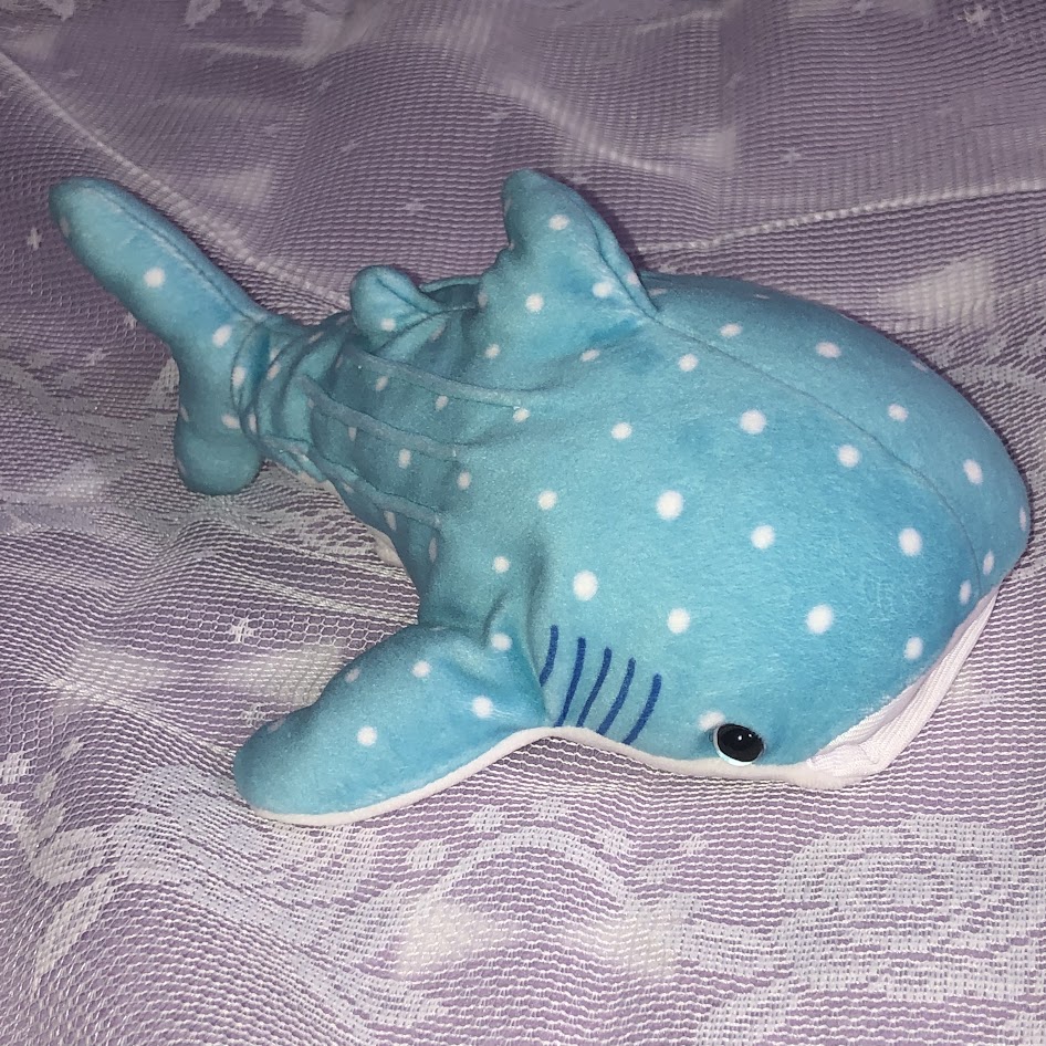 Blue dotted whale shark plushie