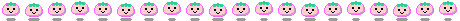 Line divider made of pink blobs